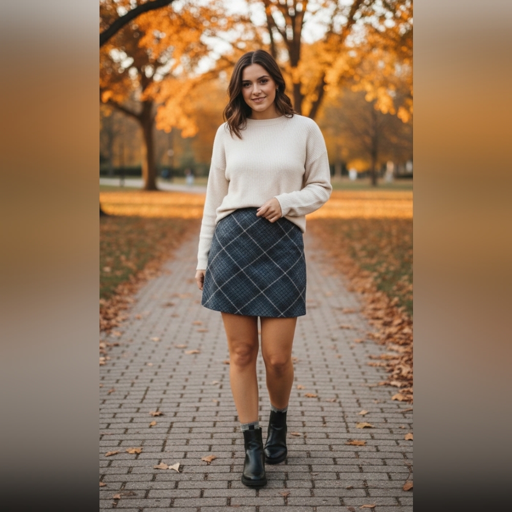 Abercrombie & Fitch Plaid Skirt